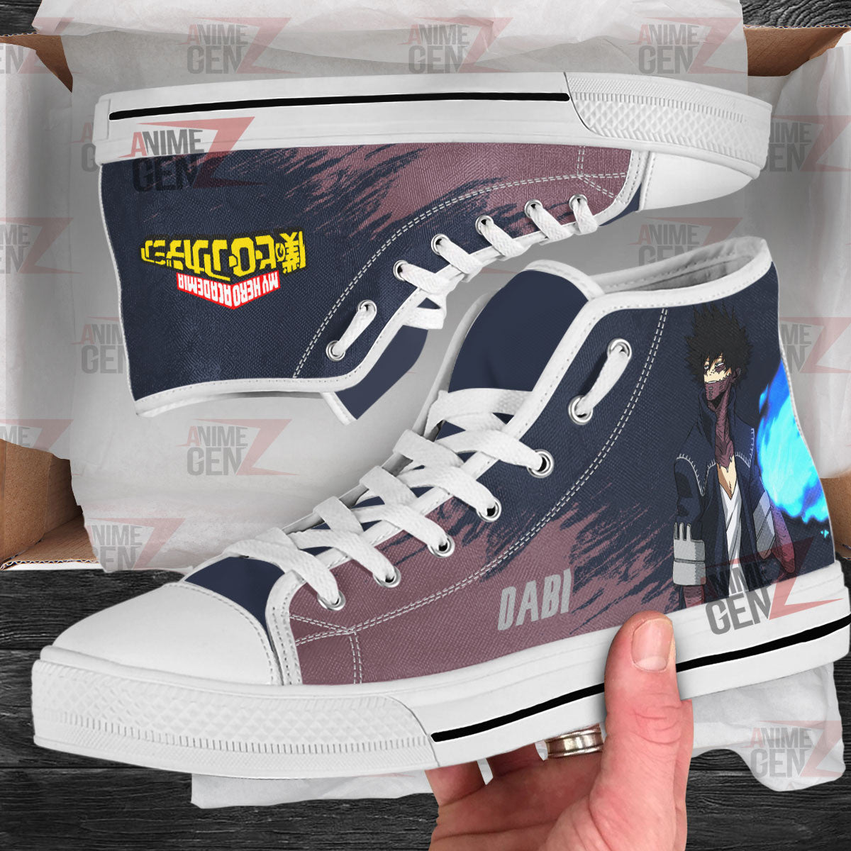 BNHA Dabi High Top Shoes Custom Anime Shoes