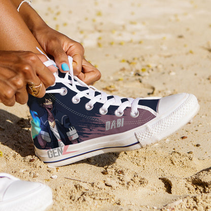 BNHA Dabi High Top Shoes Custom Anime Shoes