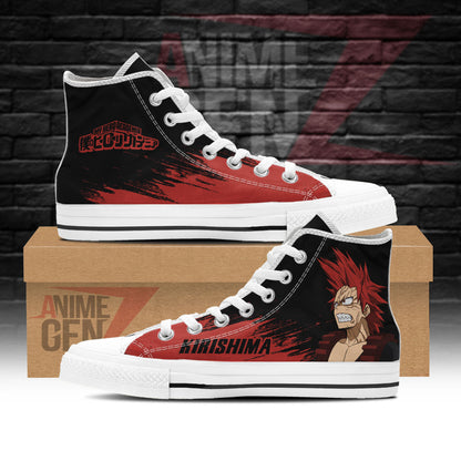 BNHA Eijiro Kirishima High Top Shoes Custom Anime Sneakers