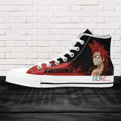 BNHA Eijiro Kirishima High Top Shoes Custom Anime Sneakers