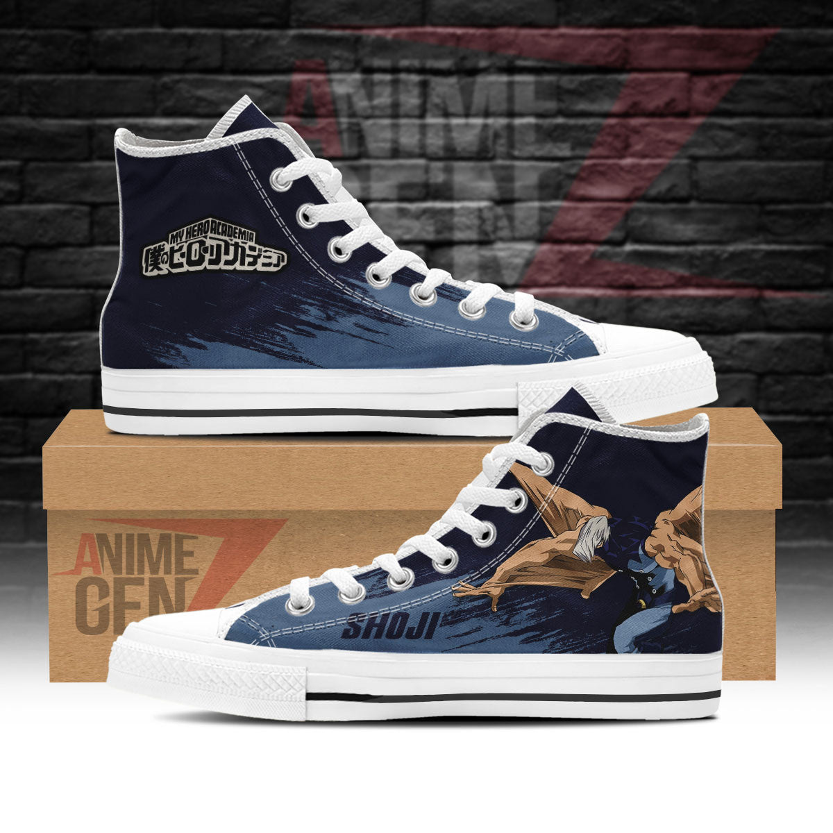BNHA Mezo Shoji High Top Shoes Custom Anime Sneakers