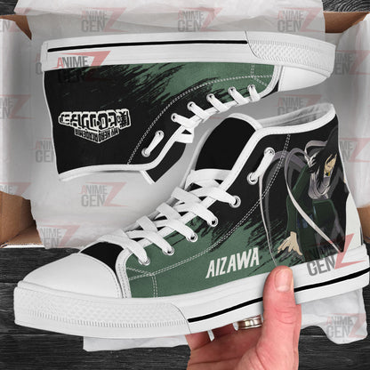 BNHA Shota Aizawa High Top Shoes Custom Anime Sneakers