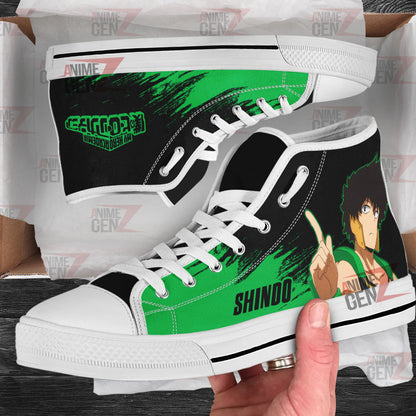 BNHA Yo Shindo High Top Shoes Custom Anime Shoes