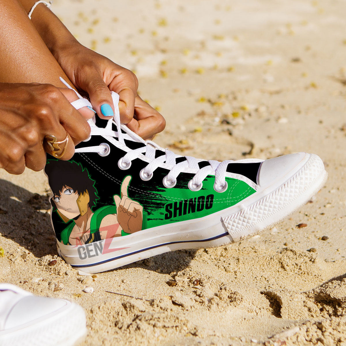 BNHA Yo Shindo High Top Shoes Custom Anime Shoes