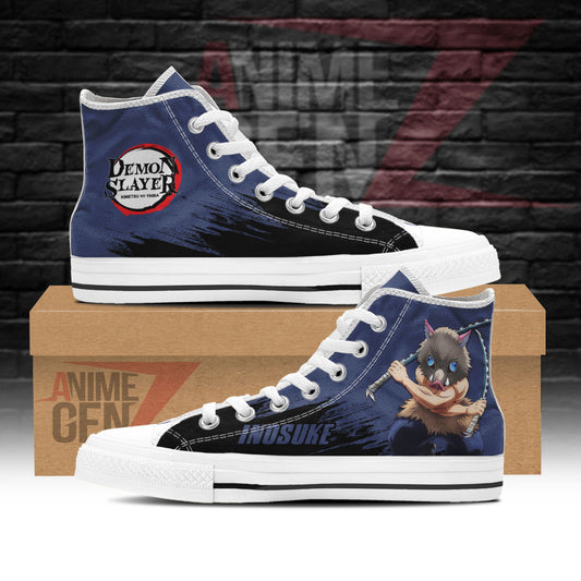 Demon Slayer Inosuke High Top Shoes Custom Anime Shoes