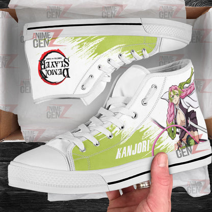 Demon Slayer Kanjori High Top Shoes Custom Anime Shoes
