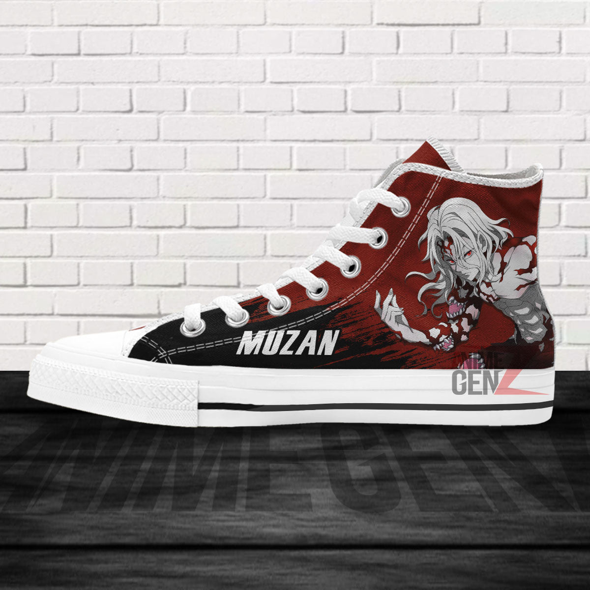 Demon Slayer Muzan High Top Shoes Custom Anime Shoes