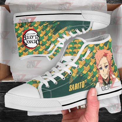 Demon Slayer Sabito High Top Shoes Custom Anime Shoes
