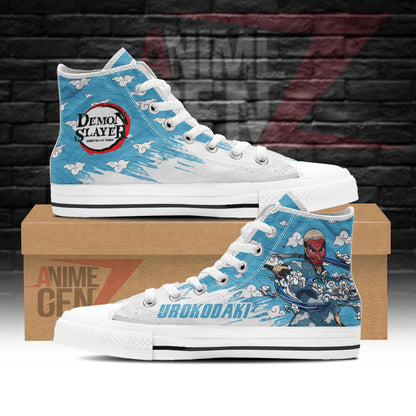Demon Slayer Sakonji Urokodaki High Top Shoes Custom Anime Shoes