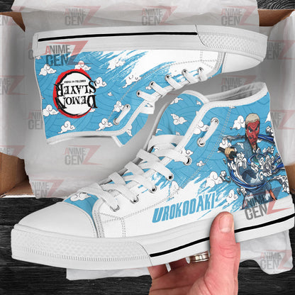 Demon Slayer Sakonji Urokodaki High Top Shoes Custom Anime Shoes