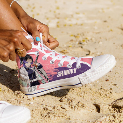 Demon Slayer Shinobu High Top Shoes Custom Anime Shoes