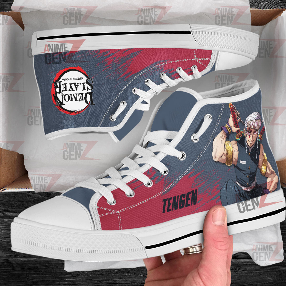 Demon Slayer Uzui Tengen High Top Shoes Custom Anime Shoes