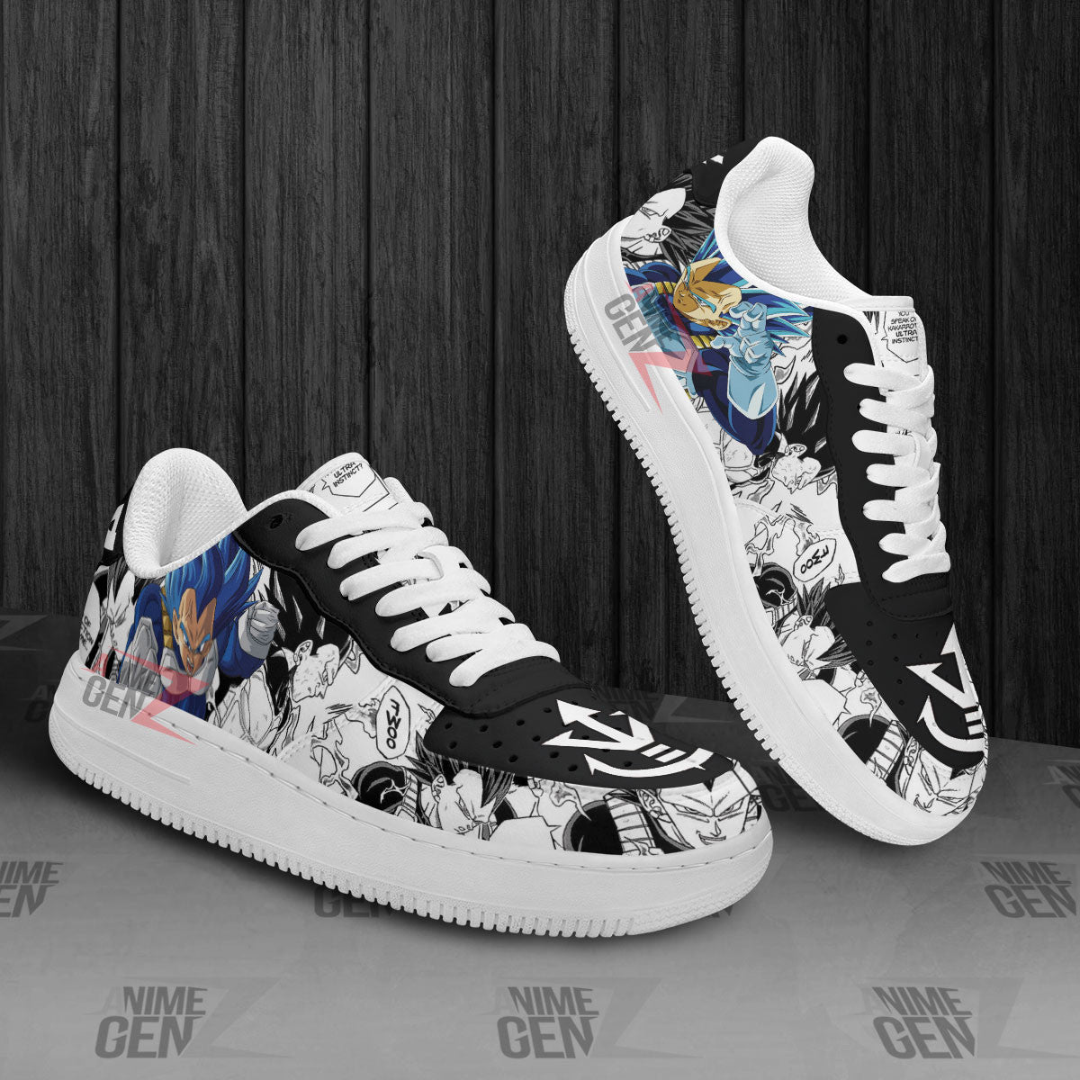 Dragon Ball Vegeta Blue Sneakers Air Sneakers Custom Anime Shoes