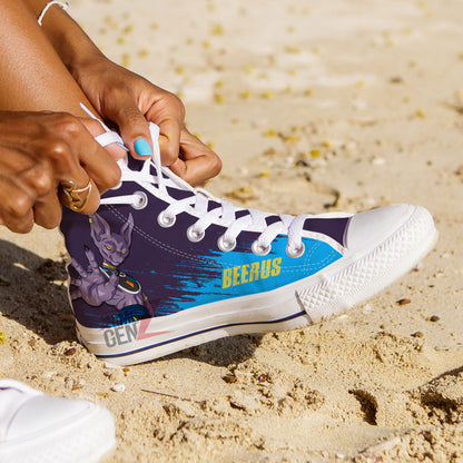 Dragon Ball Beerus High Top Shoes Custom Anime Sneakers