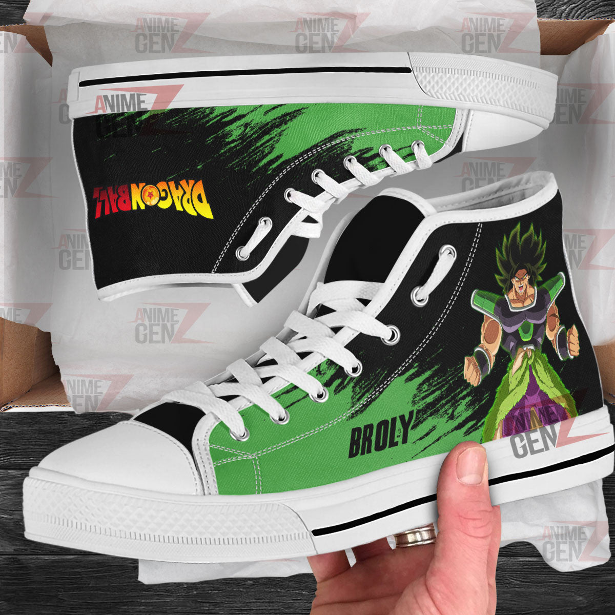 Dragon Ball Broly High Top Shoes Custom Anime Sneakers