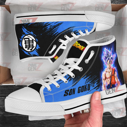 Dragon Ball Goku Ultra Instinct Top Shoes Custom Anime Sneakers