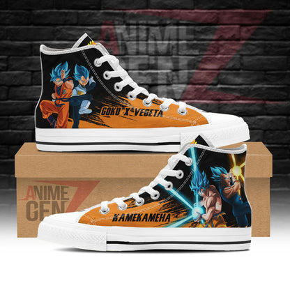 Dragon Ball Goku Vegeta Top Shoes Custom Anime Sneakers