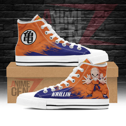 Dragon Ball Krillin High Top Shoes Vegeta Super Saiyan Custom Anime Sneakers