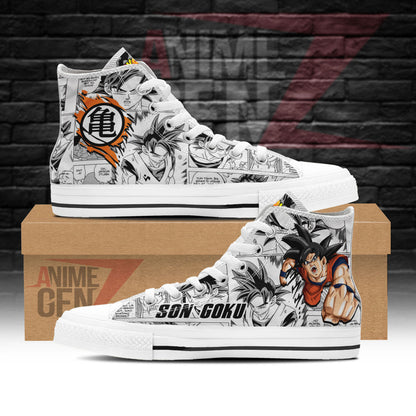 Dragon Ball Son Goku High Top Shoes Custom Anime Sneakers