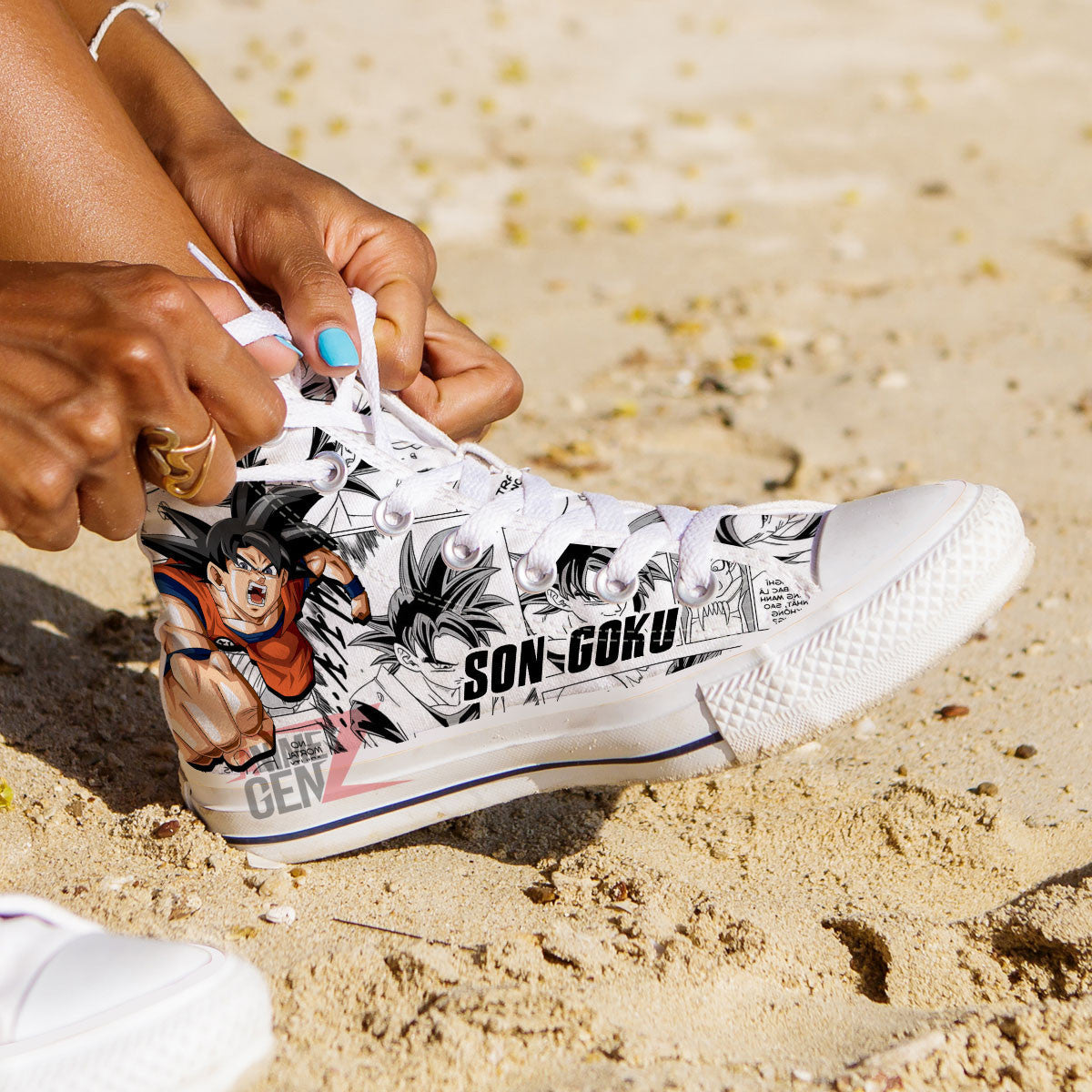 Dragon Ball Son Goku High Top Shoes Custom Anime Sneakers