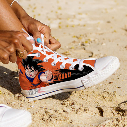 Dragon Ball Son Goku High Top Shoes Custom Anime Sneakers