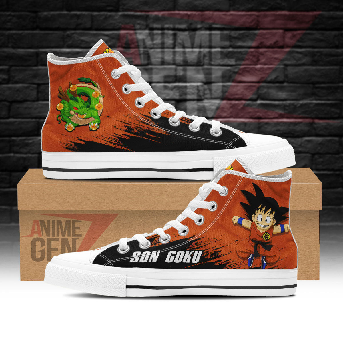 Dragon Ball Son Goku Sheron High Top Shoes Vegeta Super Saiyan Custom Anime Sneakers