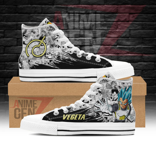 Dragon Ball Vegeta Fukkatsu Blue High Top Shoes Custom Anime Sneakers