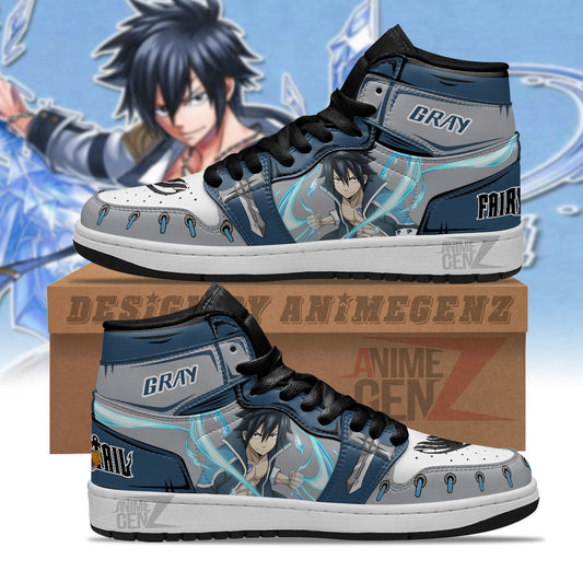 JD Sneakers Fairy Tail Gray Custom Anime Shoes
