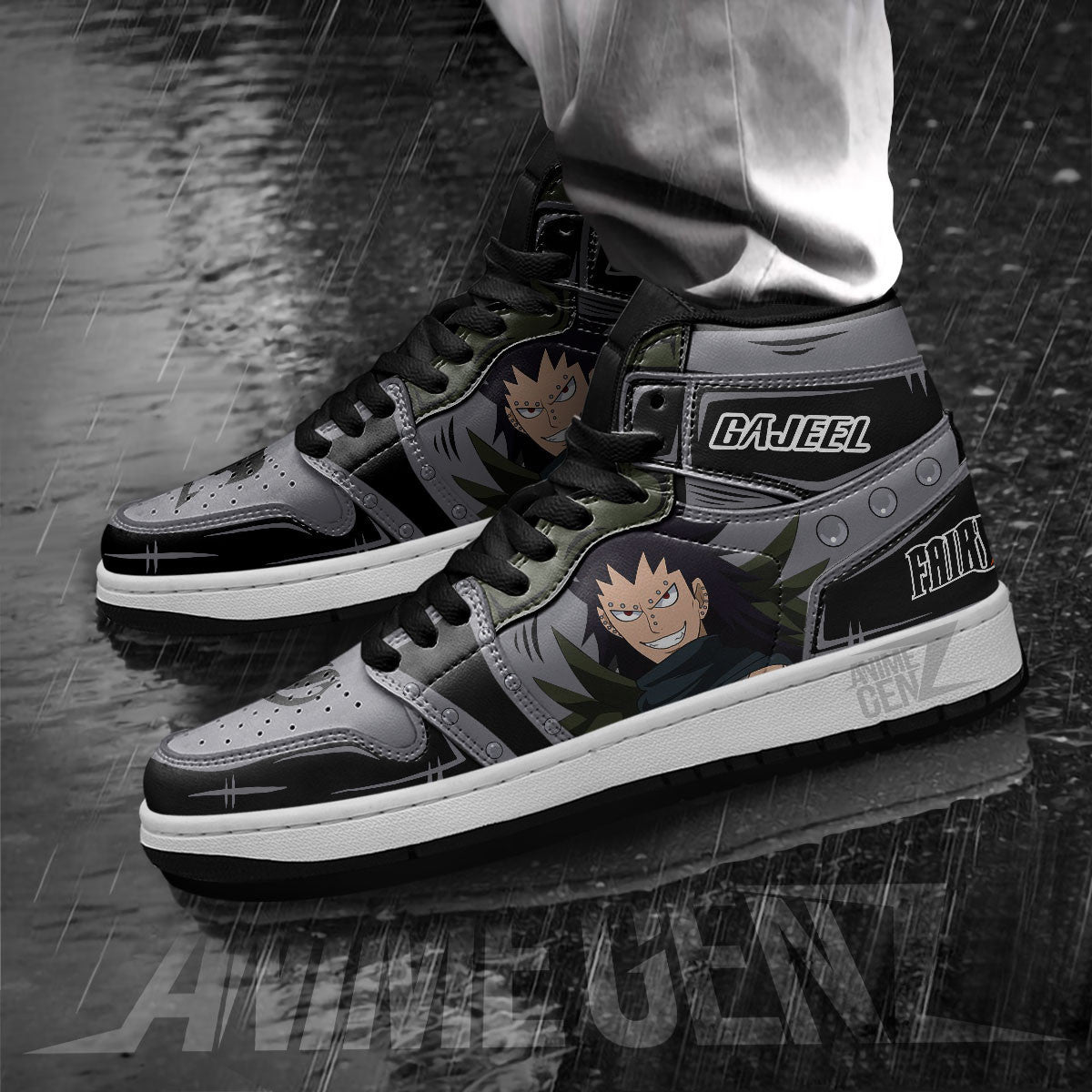 JD Sneakers Fairy Tail Gajeel Custom Anime Shoes
