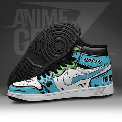 JD Sneakers Fairy Tail Happy Custom Anime Shoes