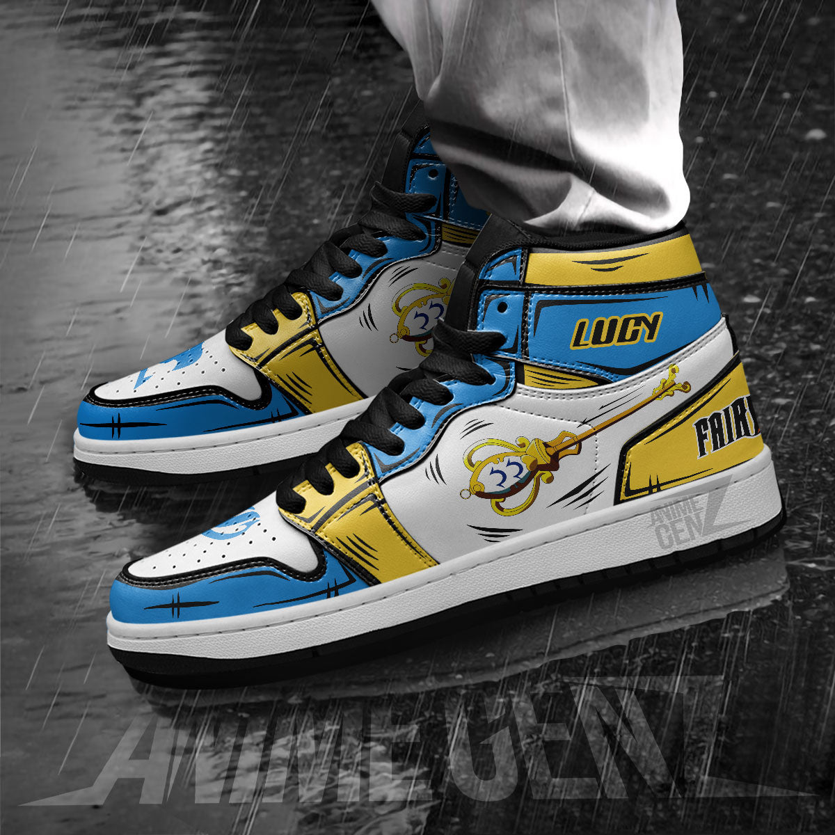 JD Sneakers Fairy Tail Lucy Heartfilia Custom Anime Shoes