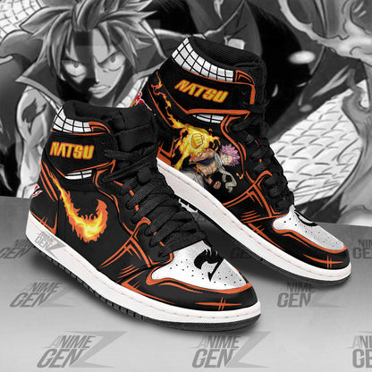 JD Sneakers Fairy Tail Natsu Dragneel Custom Anime Shoes