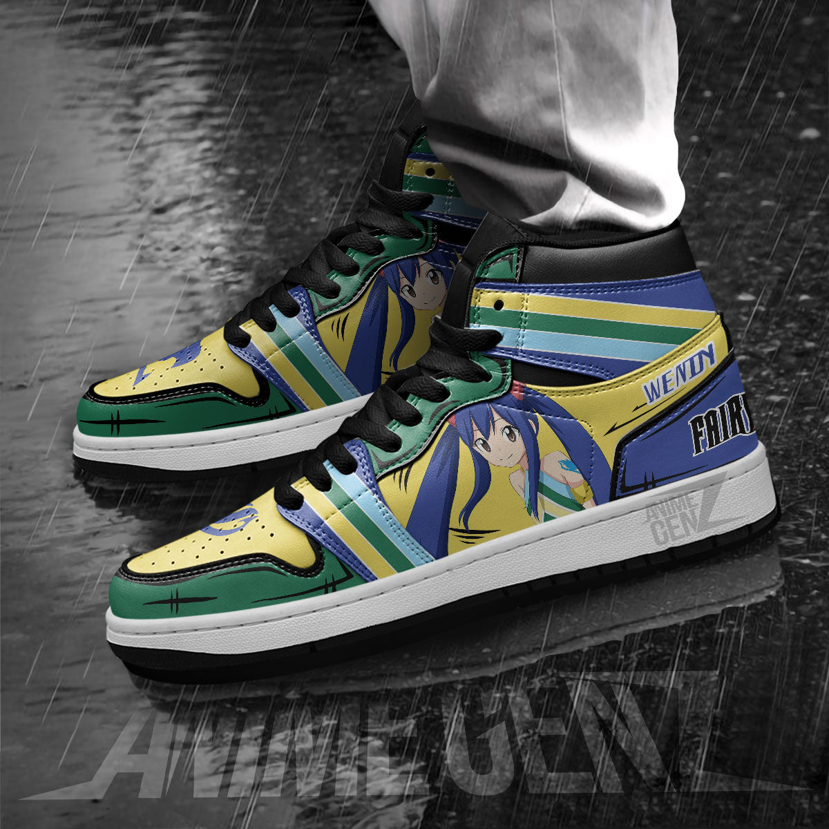 JD Sneakers Fairy Tail Wendy Custom Anime Shoes