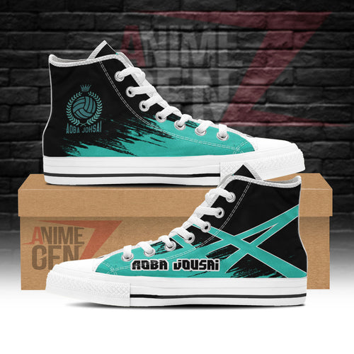 Haikyuu Aoba jousai High Top Shoes Custom Anime Shoes