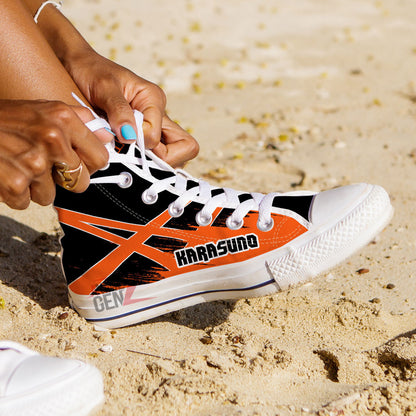 Haikyuu Karasuno High Top Shoes Custom Anime Shoes