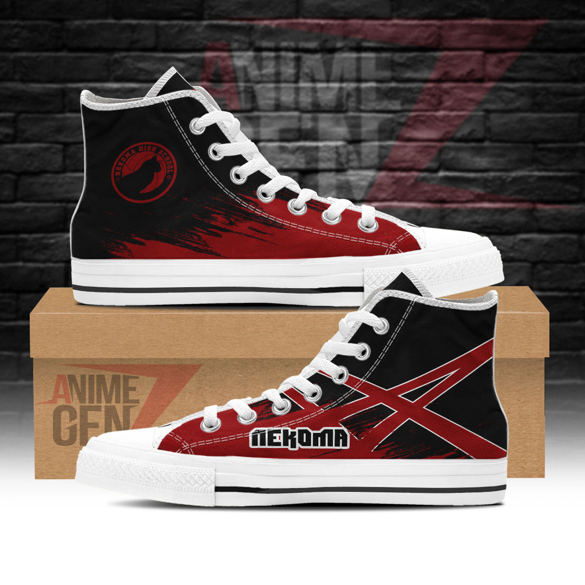 Haikyuu Nekoma High Top Shoes Custom Anime Shoes