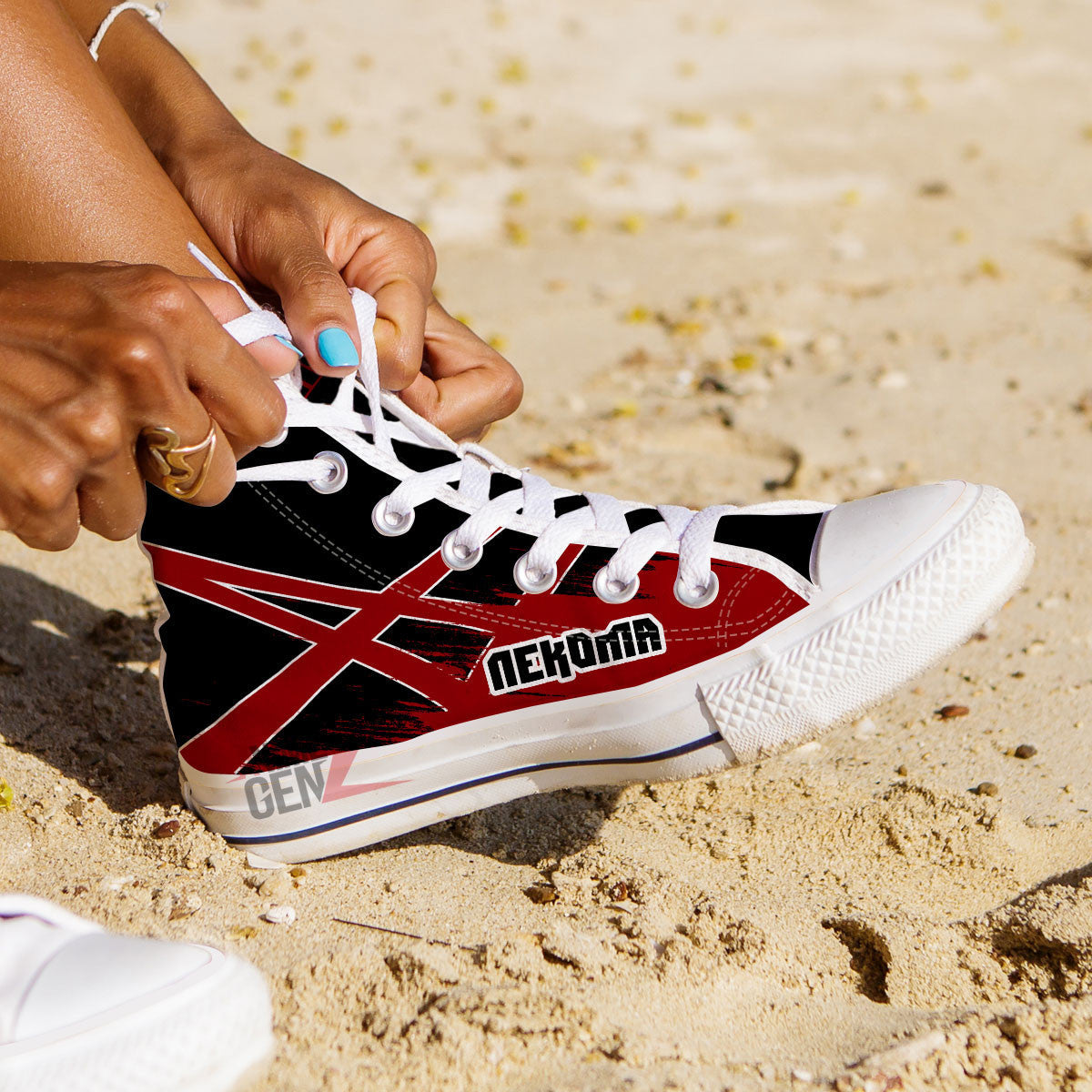 Haikyuu Nekoma High Top Shoes Custom Anime Shoes