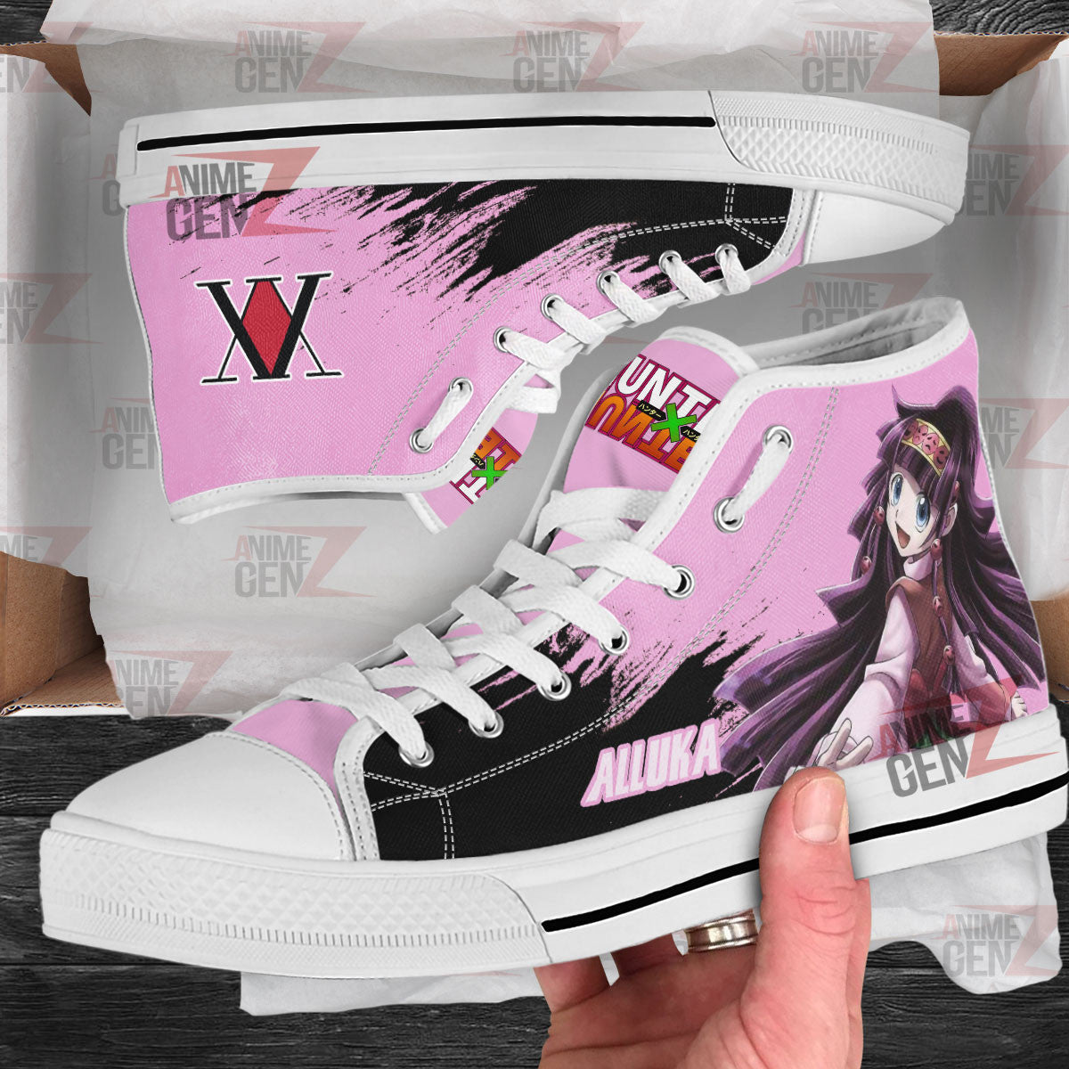 Hunter x Hunter Alluka Zoldyck High Top Shoes Custom Anime Shoes