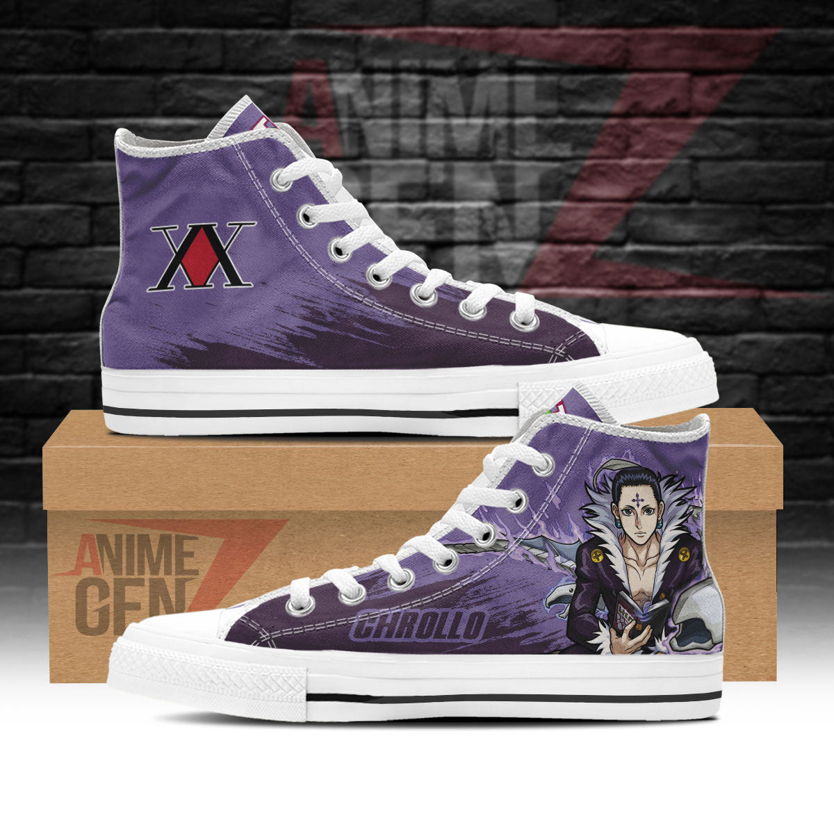 Hunter x Hunter Chrollo Lucilfer High Top Shoes Custom Anime Shoes