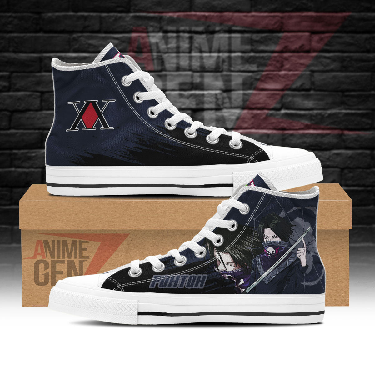 Hunter x Hunter Feitan Pohtoh High Top Shoes Custom Anime Shoes