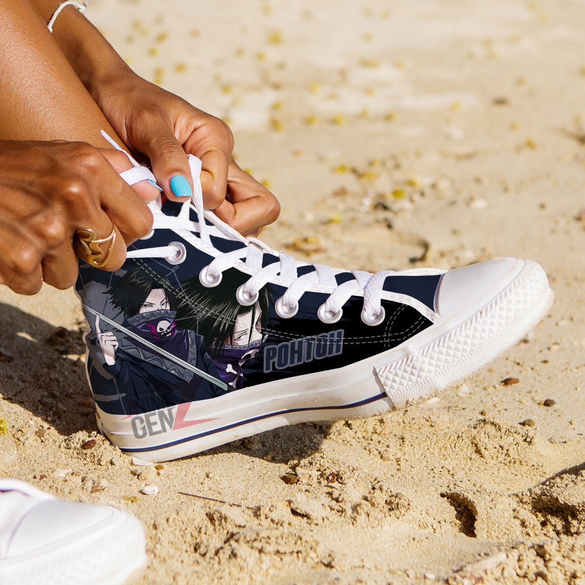 Hunter x Hunter Feitan Pohtoh High Top Shoes Custom Anime Shoes