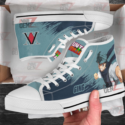 H x H Ging Freecss High Top Shoes Custom Anime Shoes
