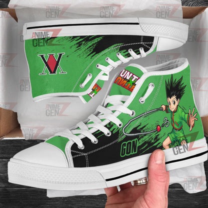 Hunter x Hunter Gon Freecss High Top Shoes Custom Anime Shoes
