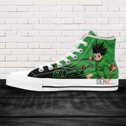 Hunter x Hunter Gon Freecss High Top Shoes Custom Anime Shoes