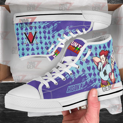 Hunter x Hunter Hisoka Morow High Top Shoes Custom Anime Shoes