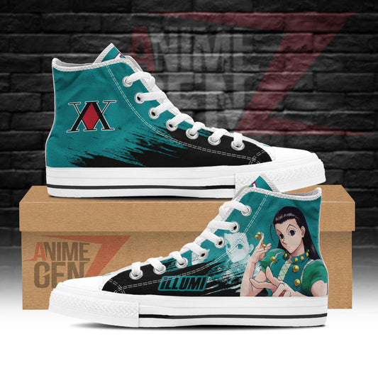 H x H Illumi Zoldyck High Top Shoes Custom Anime Shoes