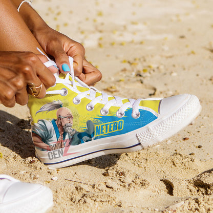 Hunter x Hunter Isaac Netero High Top Shoes Custom Anime Shoes