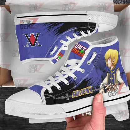 Hunter x Hunter Kurapika Kurta High Top Shoes Custom Anime Shoes