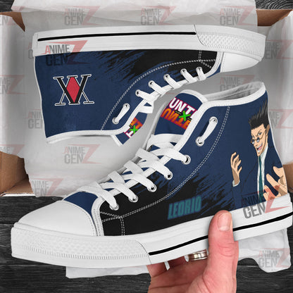 Hunter x Hunter Leorio Paradinight High Top Shoes Custom Anime Shoes