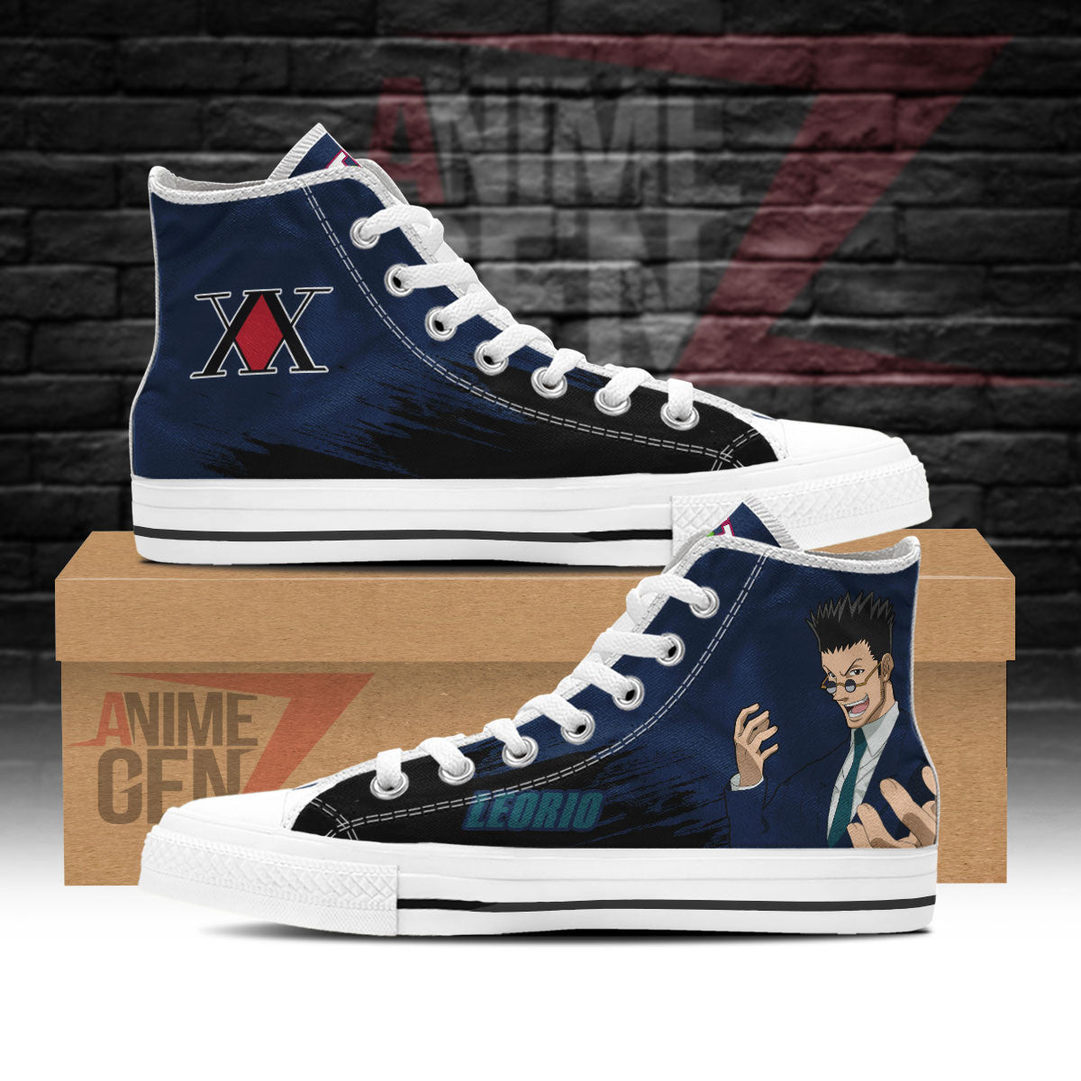 Hunter x Hunter Leorio Paradinight High Top Shoes Custom Anime Shoes